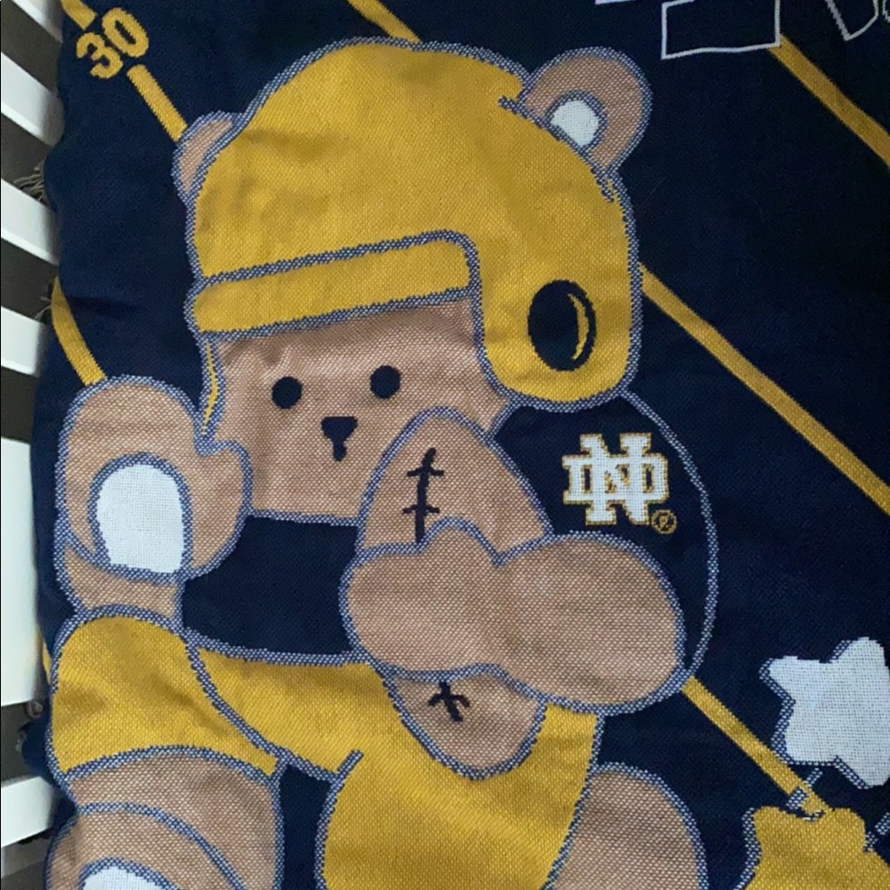 Norte Dame baby onesie, fleece Bunting, blanket - Picture 6 of 6